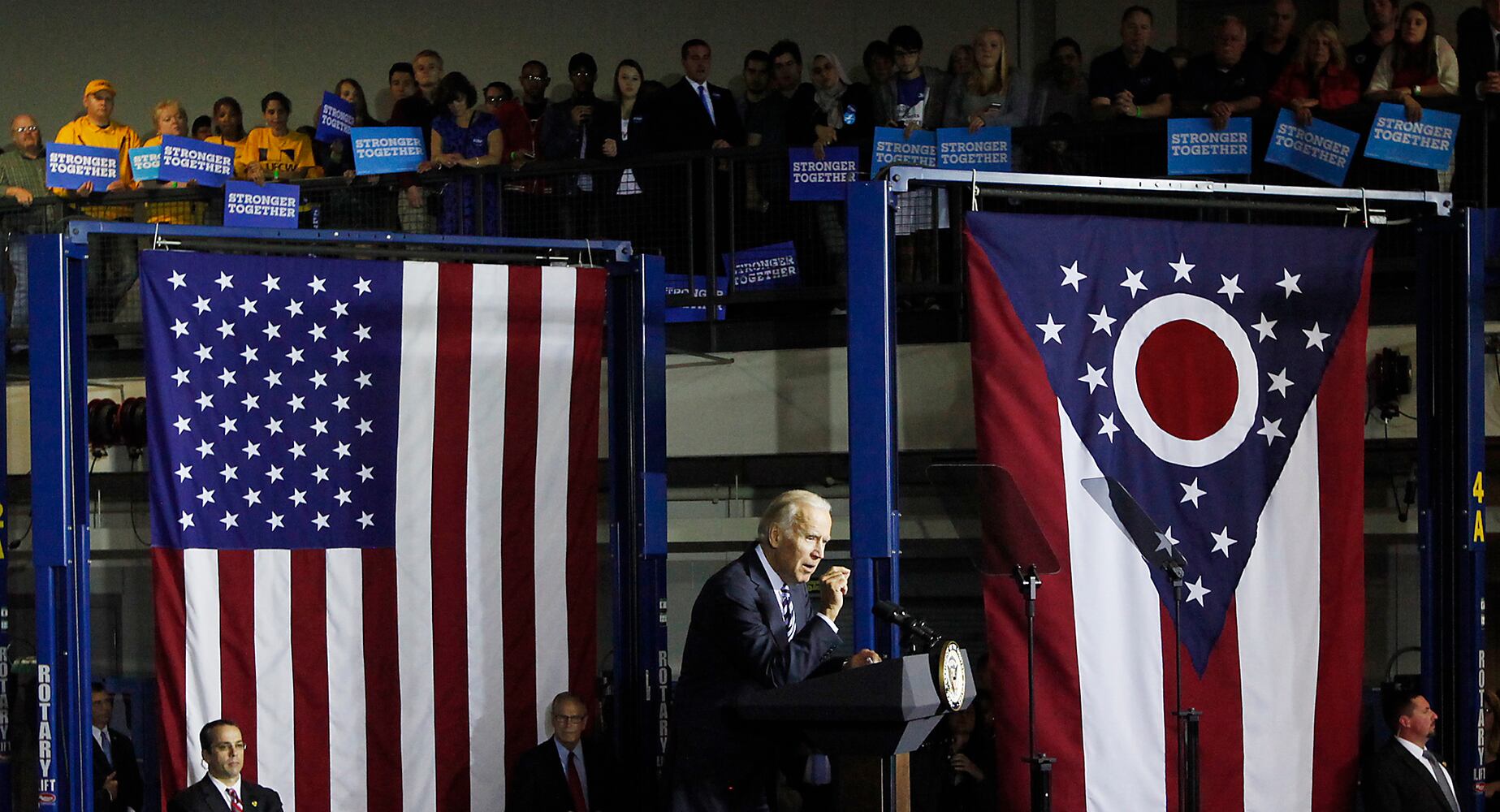 Vice President Joe Biden campaigns at Sinclair for Hillary Clinton