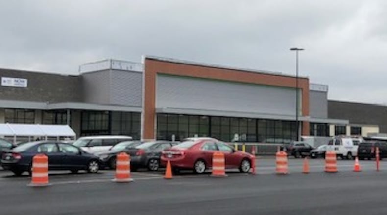 The new Kroger Marketplace in Moraine is scheduled to open today. NICK BLIZZARD/STAFF