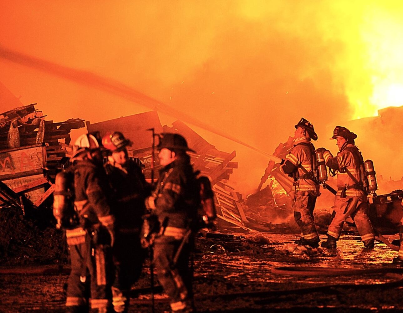 PHOTOS: Flames seen in BDL Supply fire in South Charleston