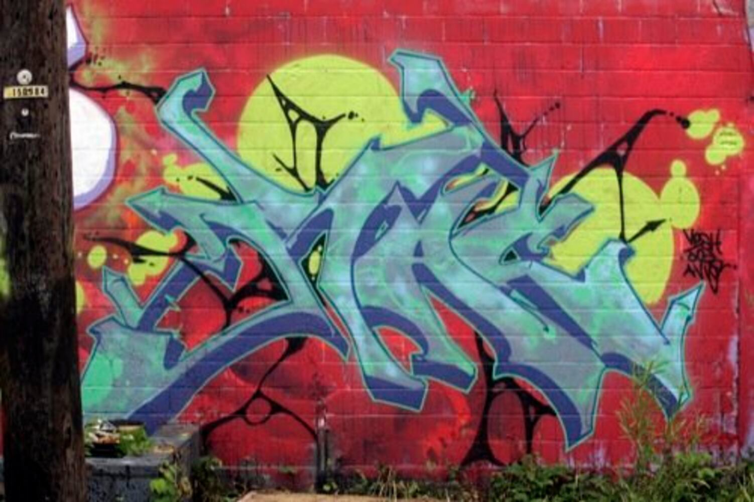 Legal graffiti by area artists