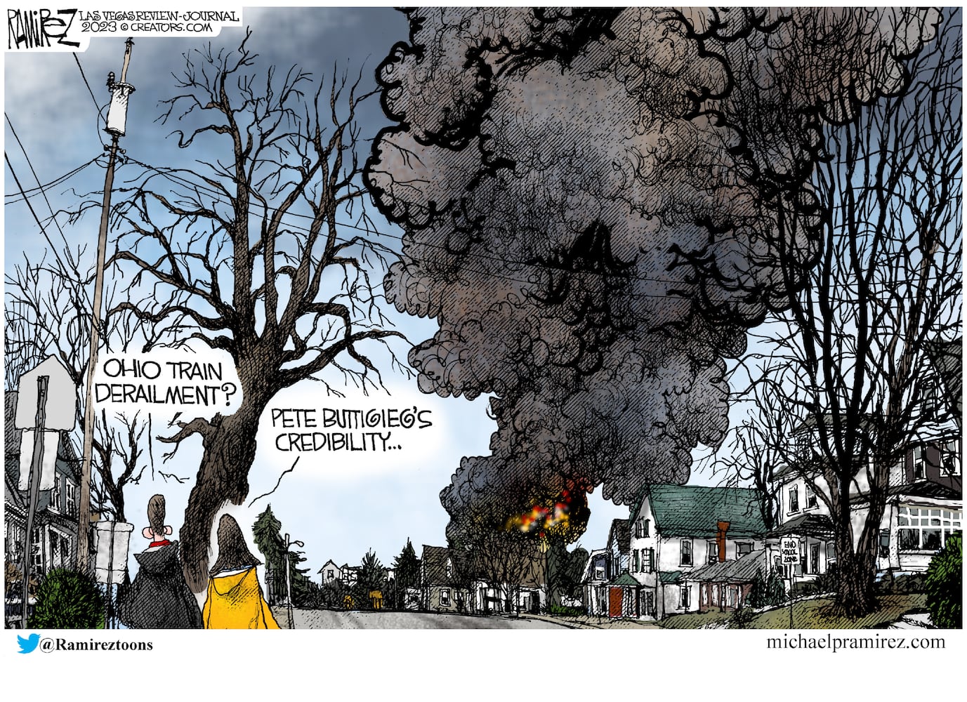 WEEK IN CARTOONS: Ohio derailment, unidentified flying objects and more