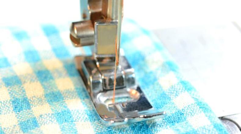 Stock photo of a sewing machine.