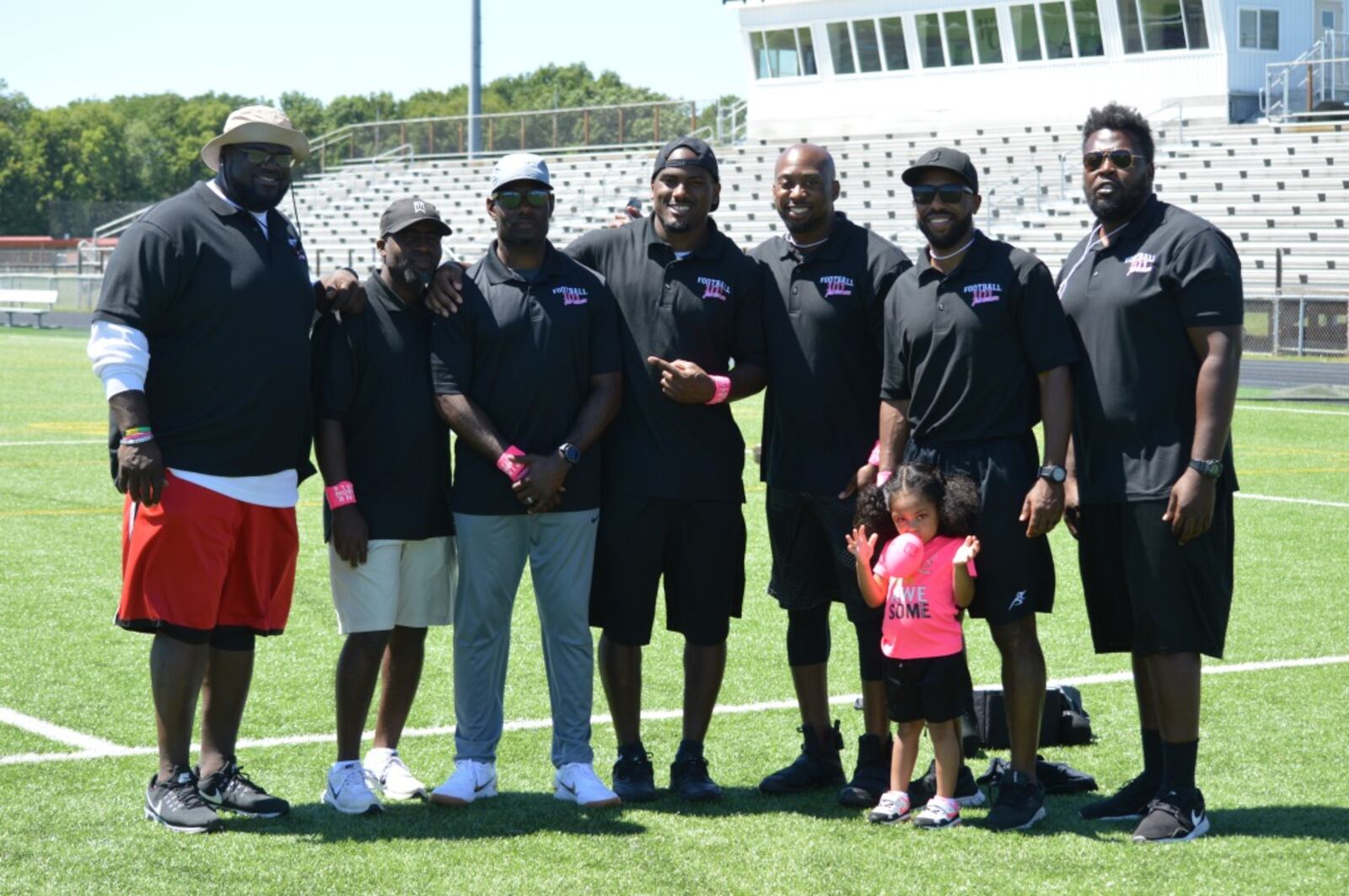Derrick Shepard, William Waters, LaVar Glover,  Avery Cunningham,  Reggie Powers,  JC Baker,  Derrick Adams and Joy Baker (front)
