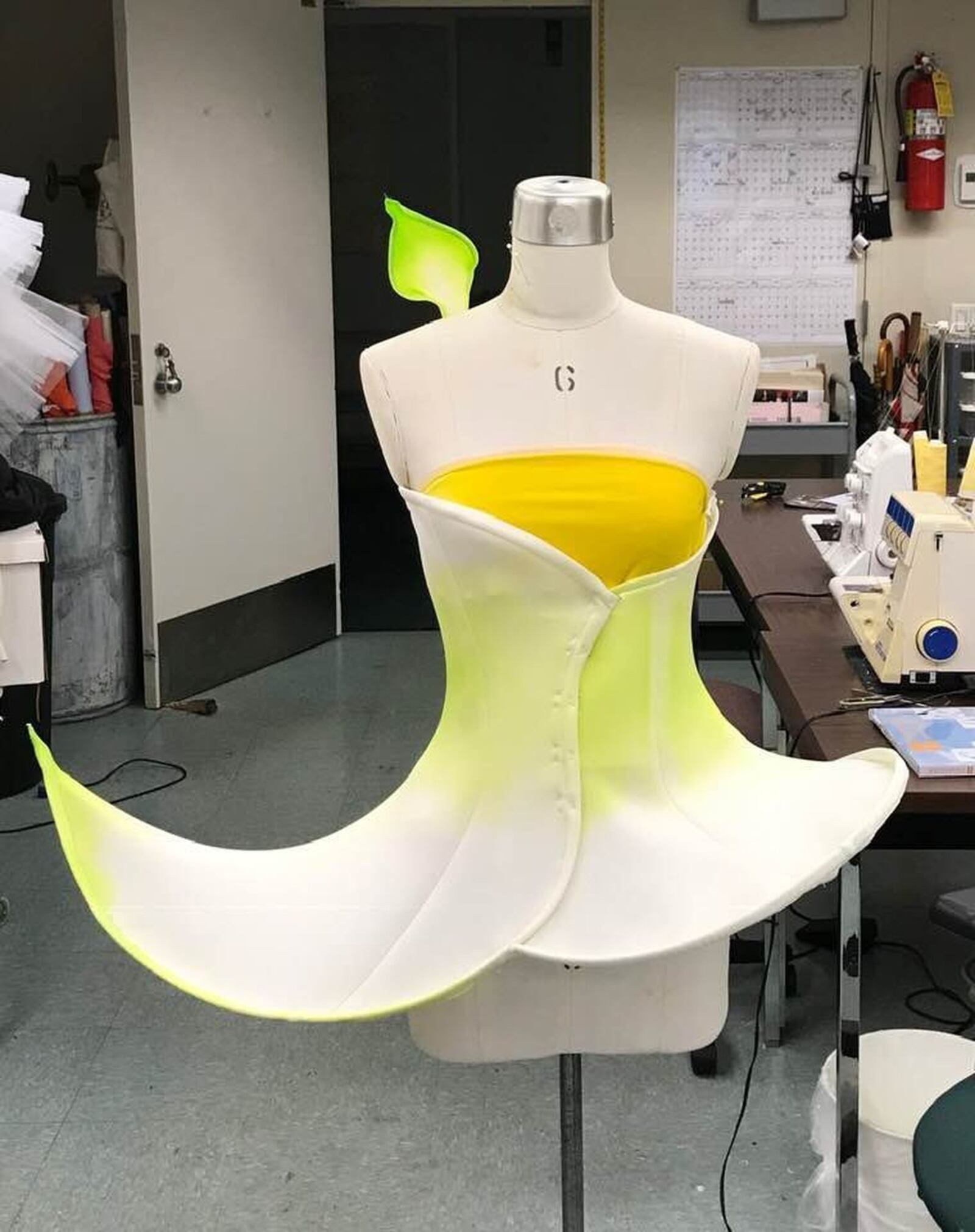 Original costumes for the new “Sleeping Beauty” ballet were designed by Christine Darch to look like flowers. This is a Calla Lilly Faerie. CONTRIBUTED