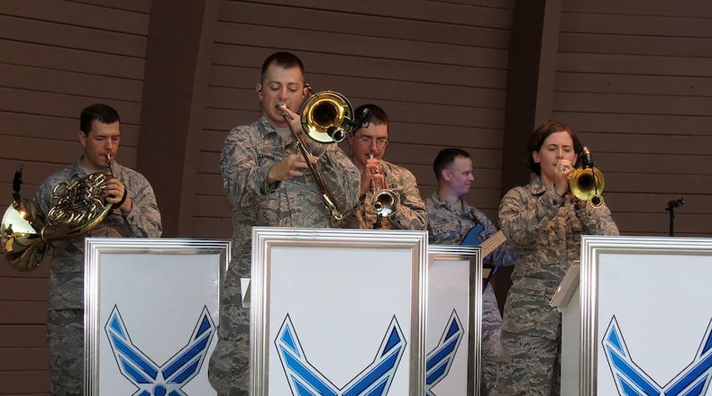 The United States Air Force Band of Flight, stationed at Wright-Patterson Air Force Base, presents more than 240 performances annually, providing quality musical products for official military functions and ceremonies as well as civic events and public concerts. (U.S. Air Force photo)