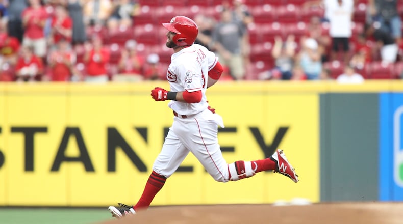 Reds against the Brewers on Thursday, June 28, 2018, at Great American Ball Park in Cincinnati.