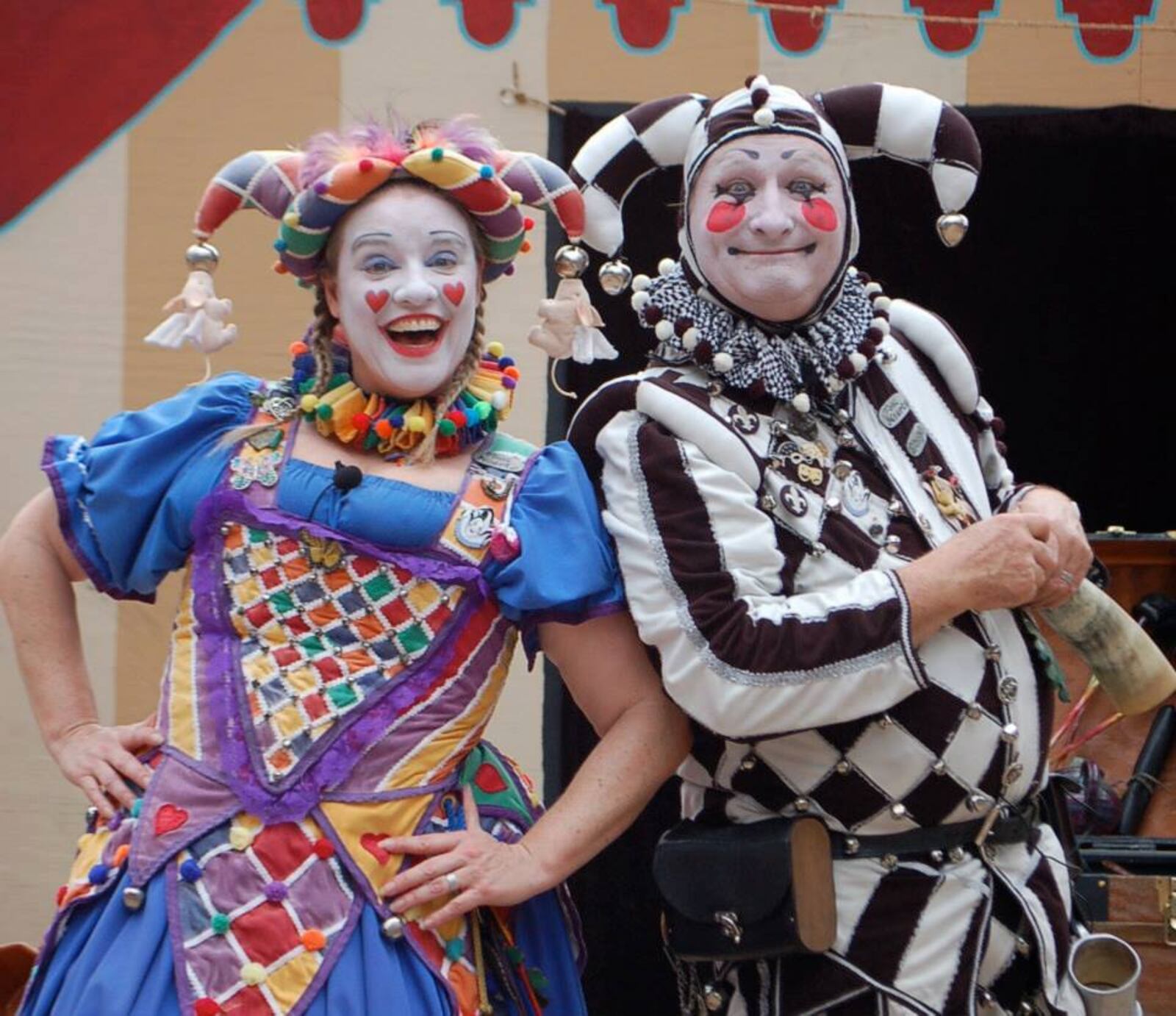 The clown duo Fool Hearty will have daily renaissance-themed, vaudeville-like  shows at the Ohio Renaissance Festival.