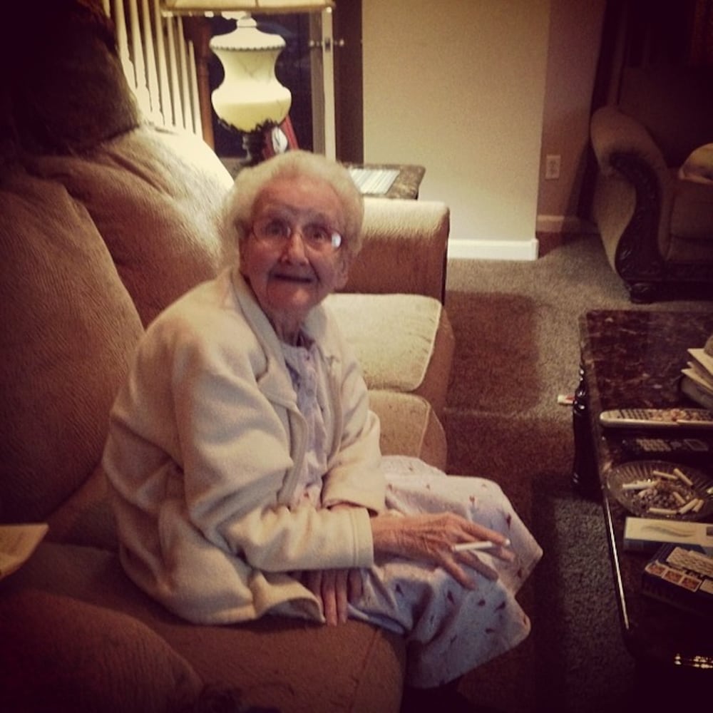 The look on her face when I told her she had over 2,000 followers