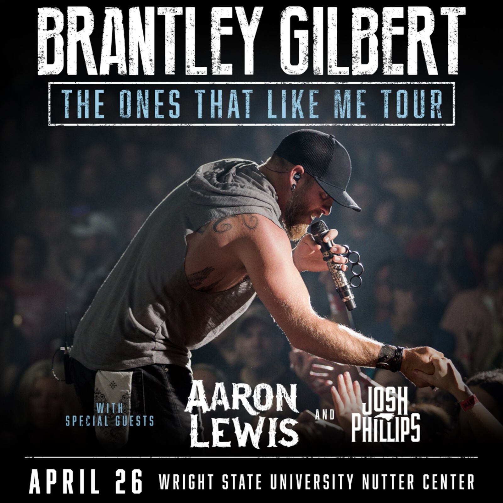 Brantley Gilbert brings his latest tour to the Nutter Center at Wright State University on April 26, 2018. CONTRIBUTED