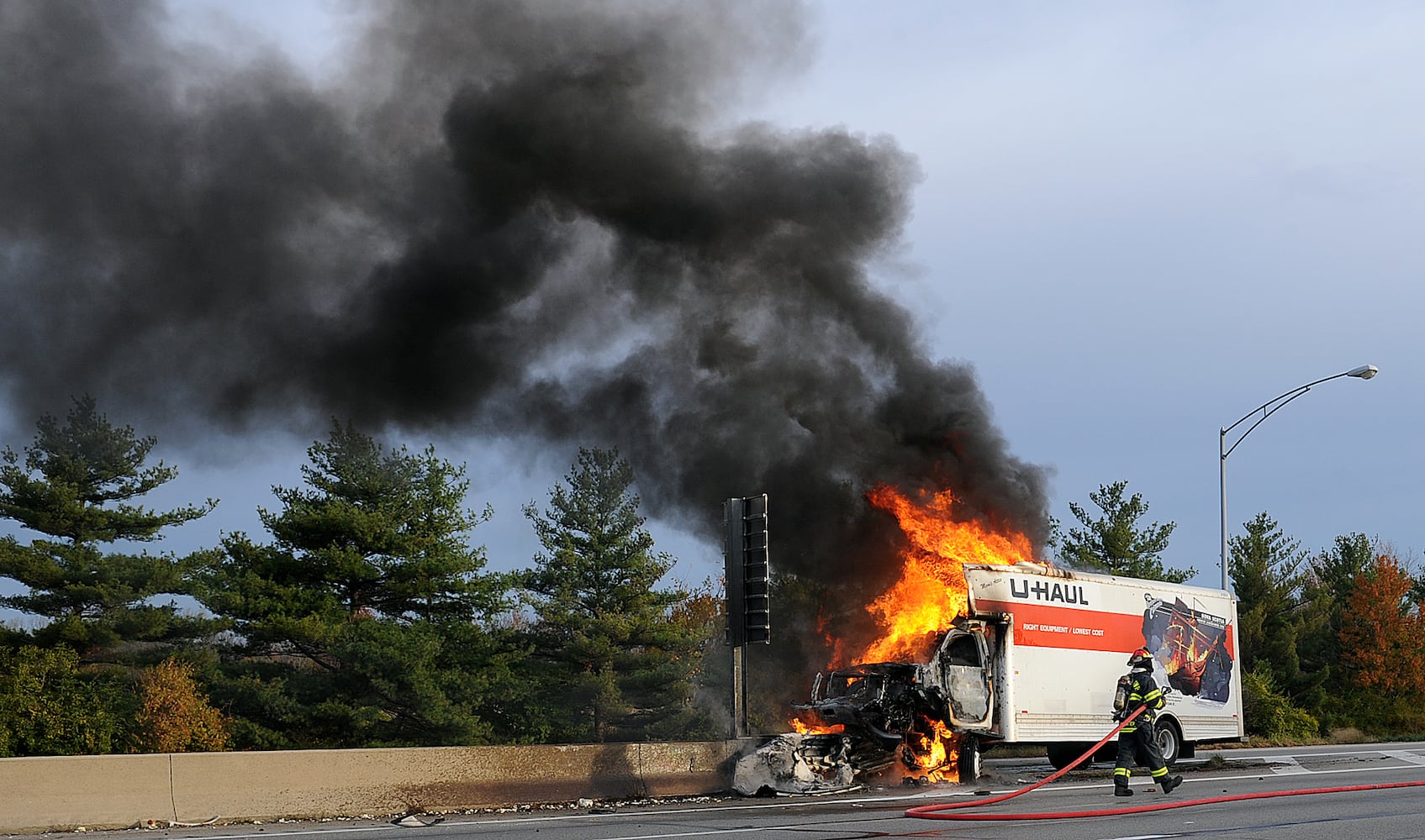 U-Haul Truck Fire