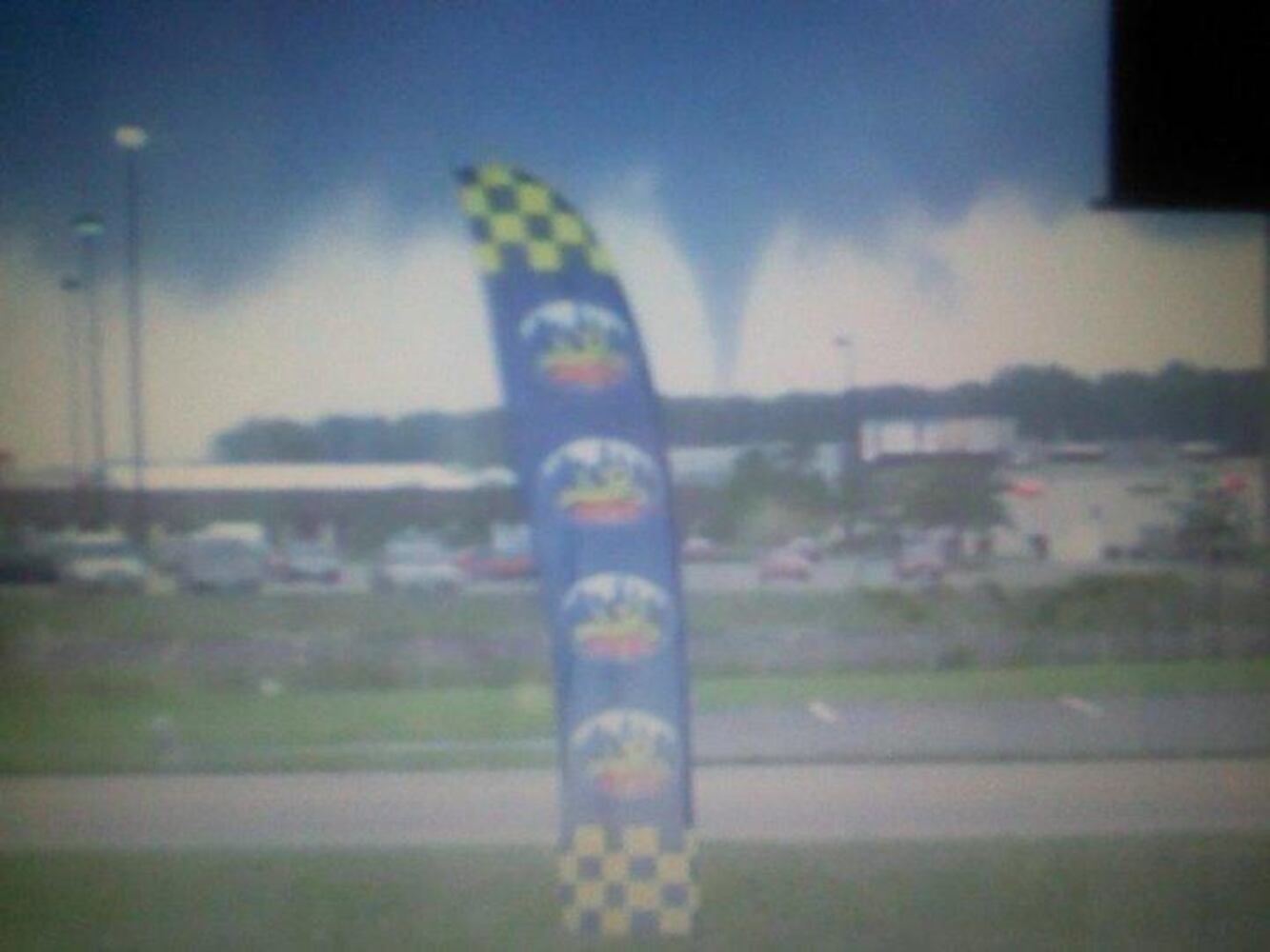 Tornado spotted near the city of Wilmington. Photo by iW7 mistry8521