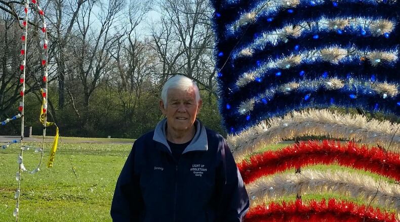 Grandpa Gang Leader and site manager Byron “Barney” Strassburger has been helping to light up Middletown since the attraction’s inception. CONTRIBUTED