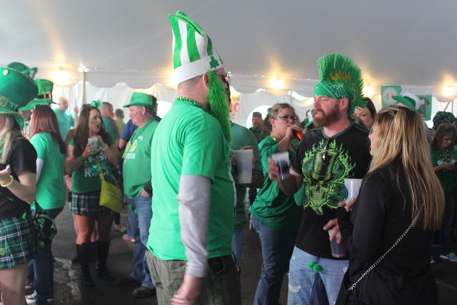 St. Patrick's Day lunchtime festivities at Flanagan's Pub