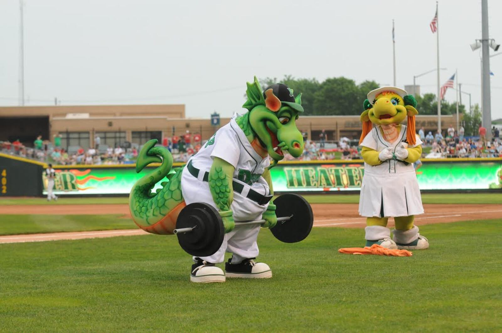 You know spring has arrived when Dragons baseball begins. Heater and Gem and the rest of the Dragons will play at home Sunday through Friday. (Source: Contributed)