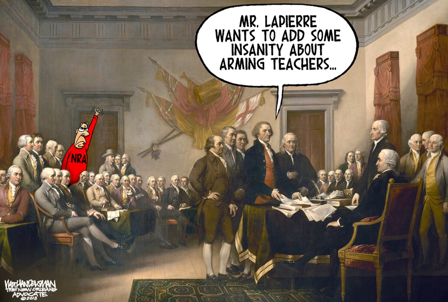 Week in cartoons: The NRA, arming teachers and more