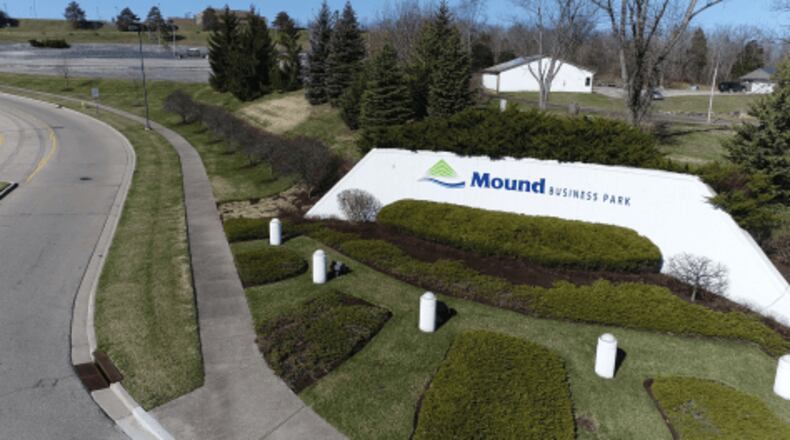An entrance to Mound Business Park in Miamisburg.. Mound photo