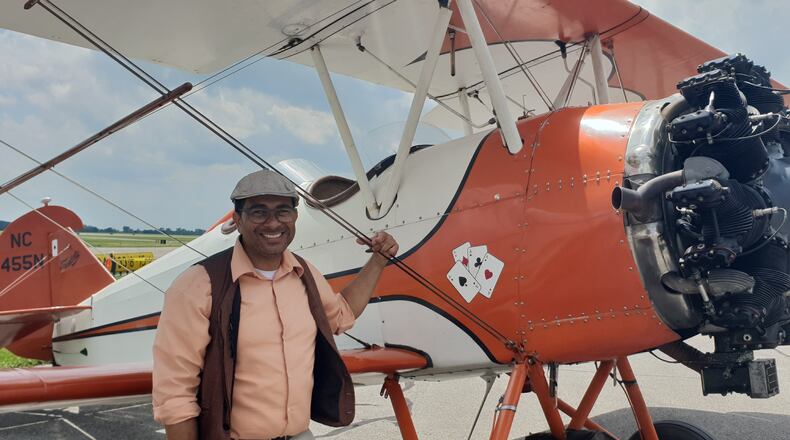 Dewey Davenport is the founder of the Springfield Barnstorming Carnival and lifelong lover of aviation. The carnival was held over the weekend at the Springfield Beckley Airport. ISMAEL MUJAHID/CONTRIBUTOR