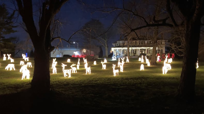 Known throughout northern Warren County, the home on Harlan Road has become a landmark during the holiday season. CONTRIBUTED/TIM WOLFF