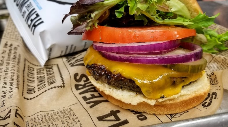 Mudlick Tap House burger. FILE