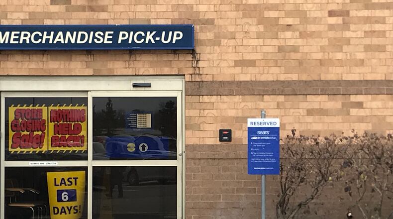 The Mall at Fairfield Commons Sears will close Sunday, employees say.