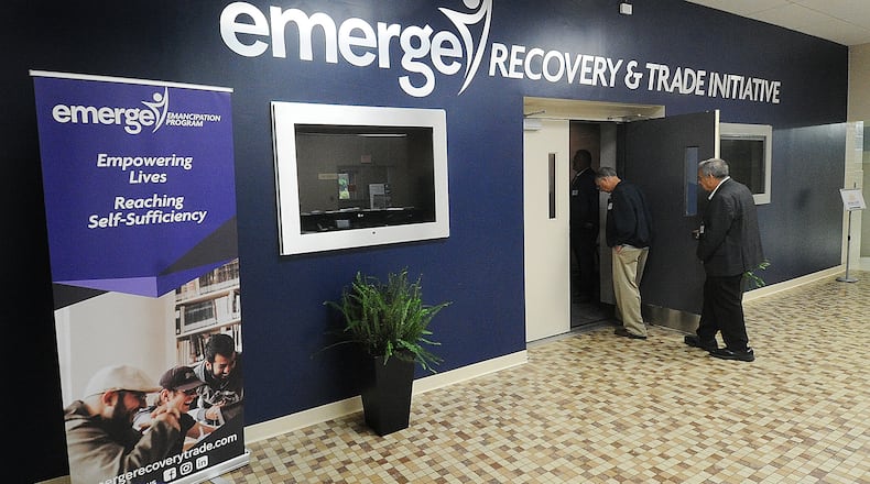 Emerge Recovery and Trade Initiative located at 2960 W. Enon Road, near Xenia, held a ceremony Friday June 16, 2023. MARSHALL GORBY\STAFF