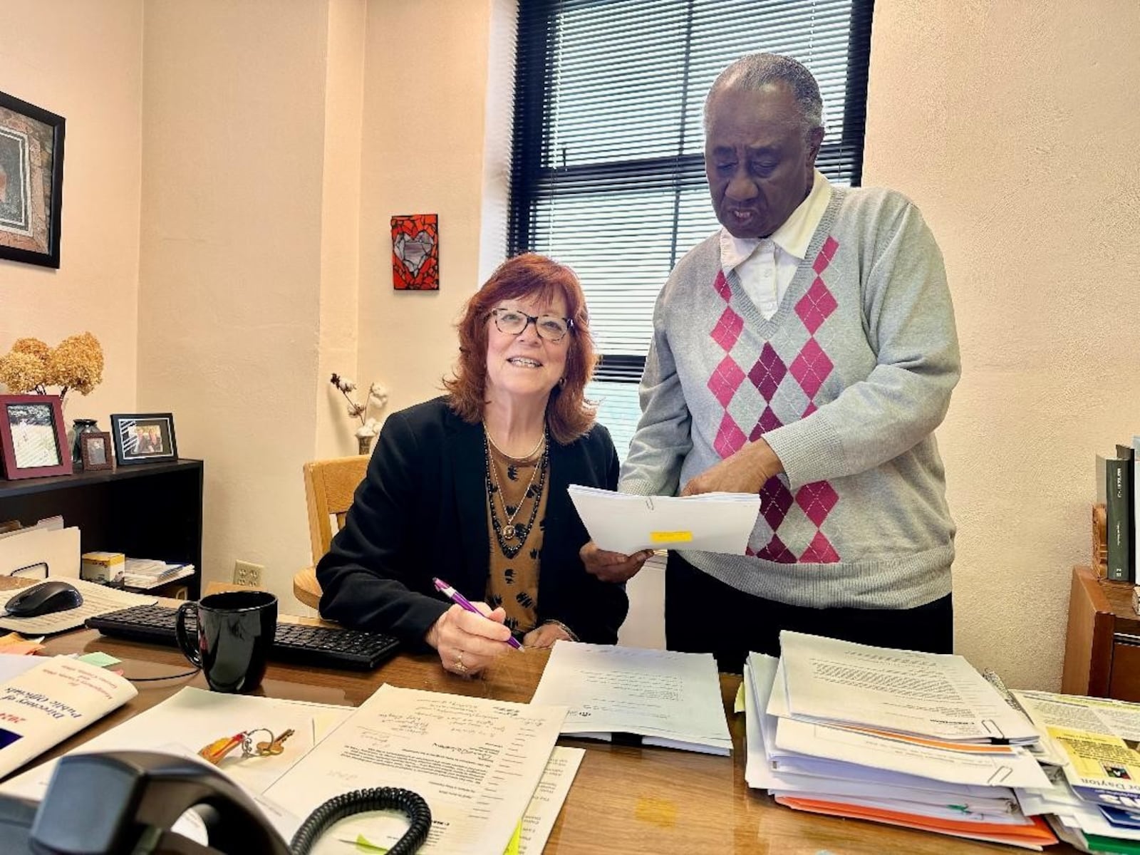 Ombudsman Diane Wellborn with a staff member. CONTRIBUTED