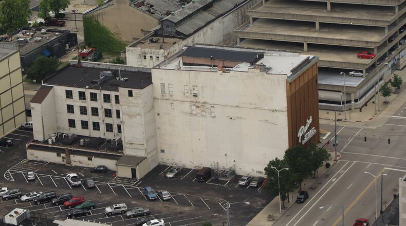 The Price Stores parking lot behind the Elks and the 124 office building on the 100 block of East Third Street. CORNELIUS FROLIK / STAFF