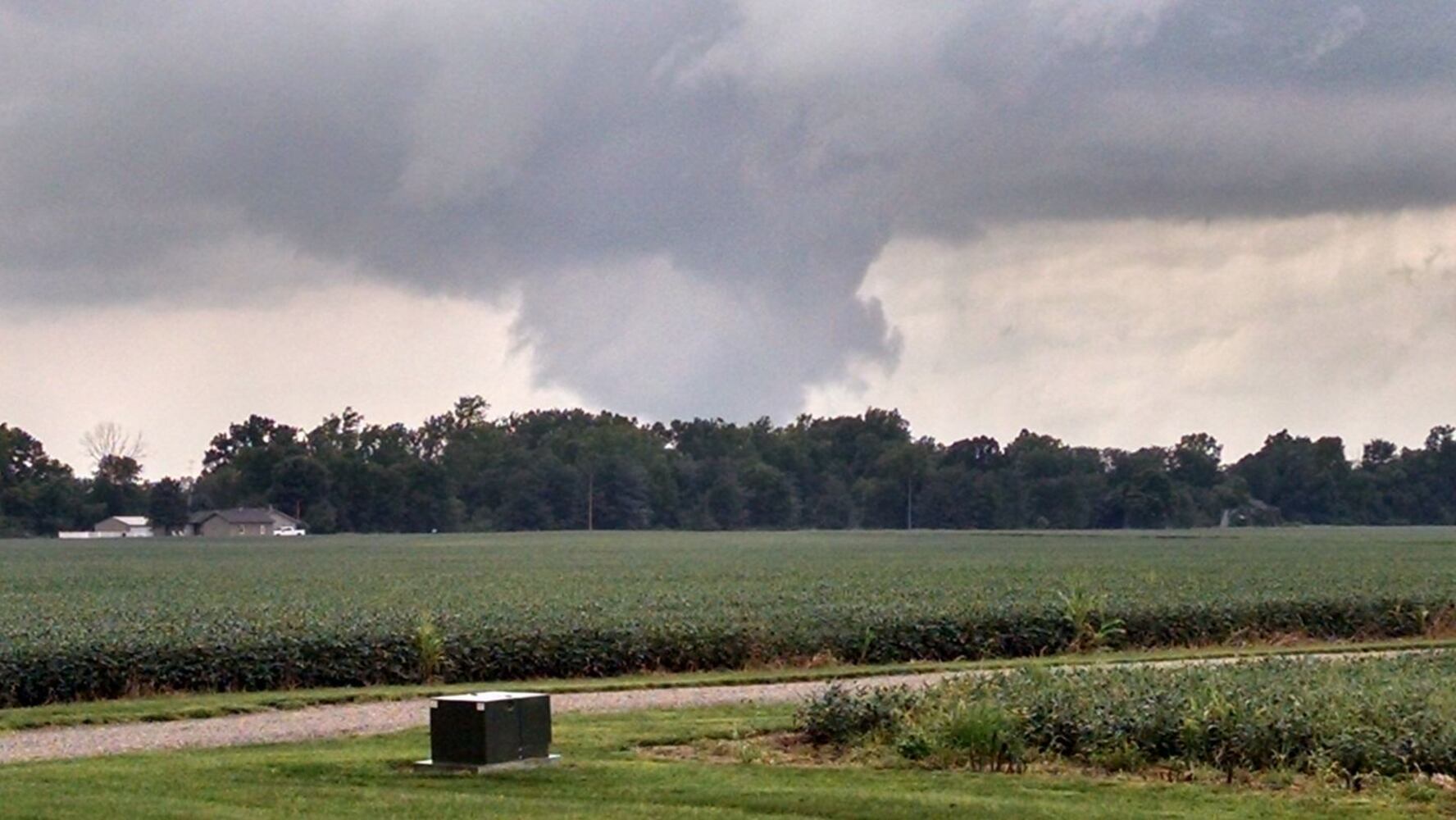 Ominous skies in Champaign, Logan counties