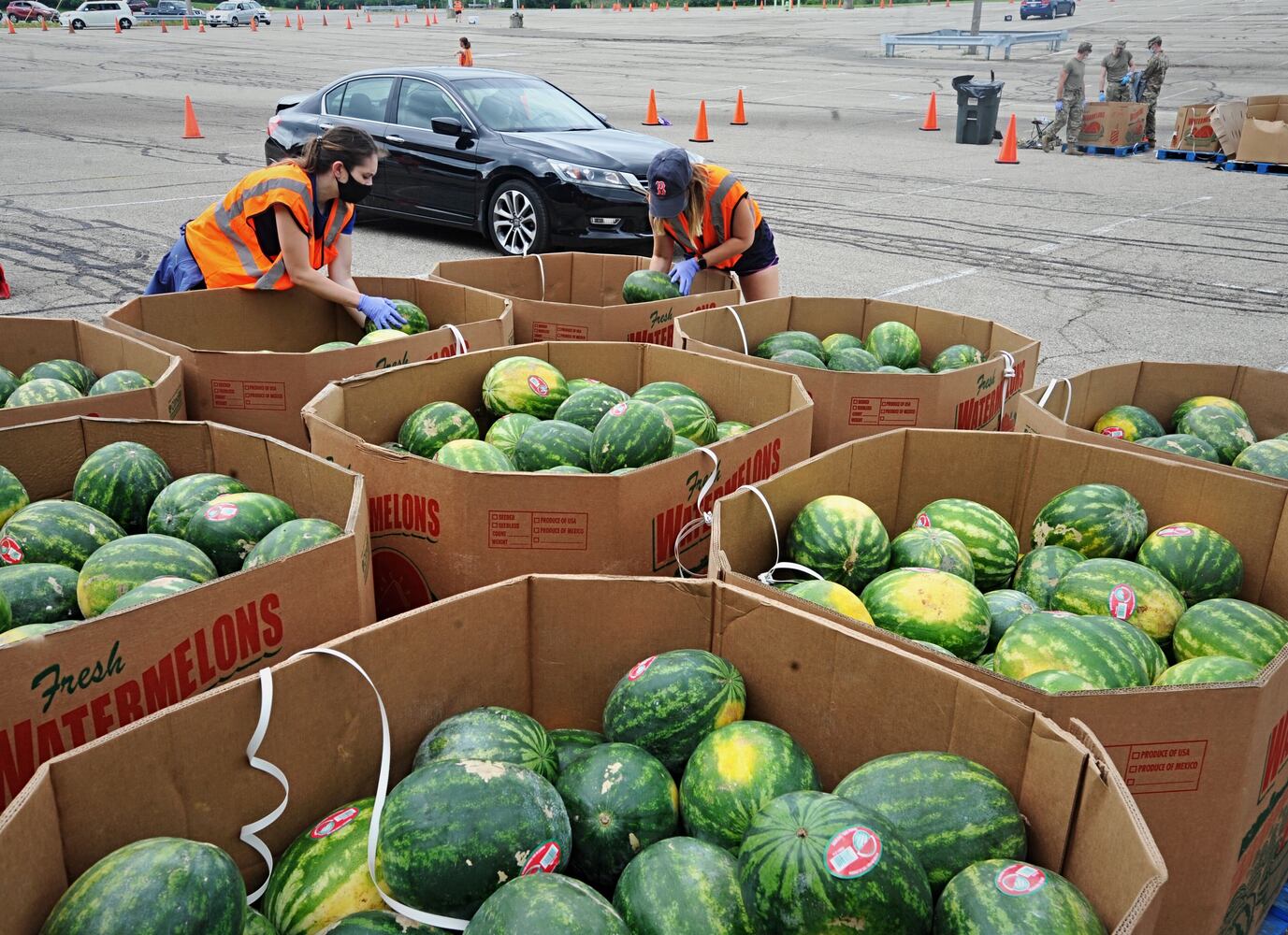 PHOTOS: Foodbank works from Nutter Center
