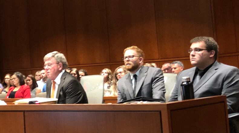 John Austin Hopkins. a former gym teacher at Clearcreek Elementary School, during a pretrial hearing. STAFF