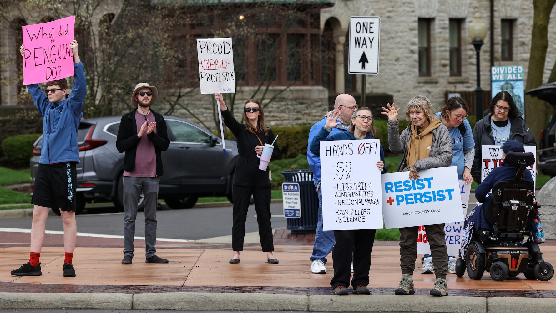 Hands Off! protest Troy