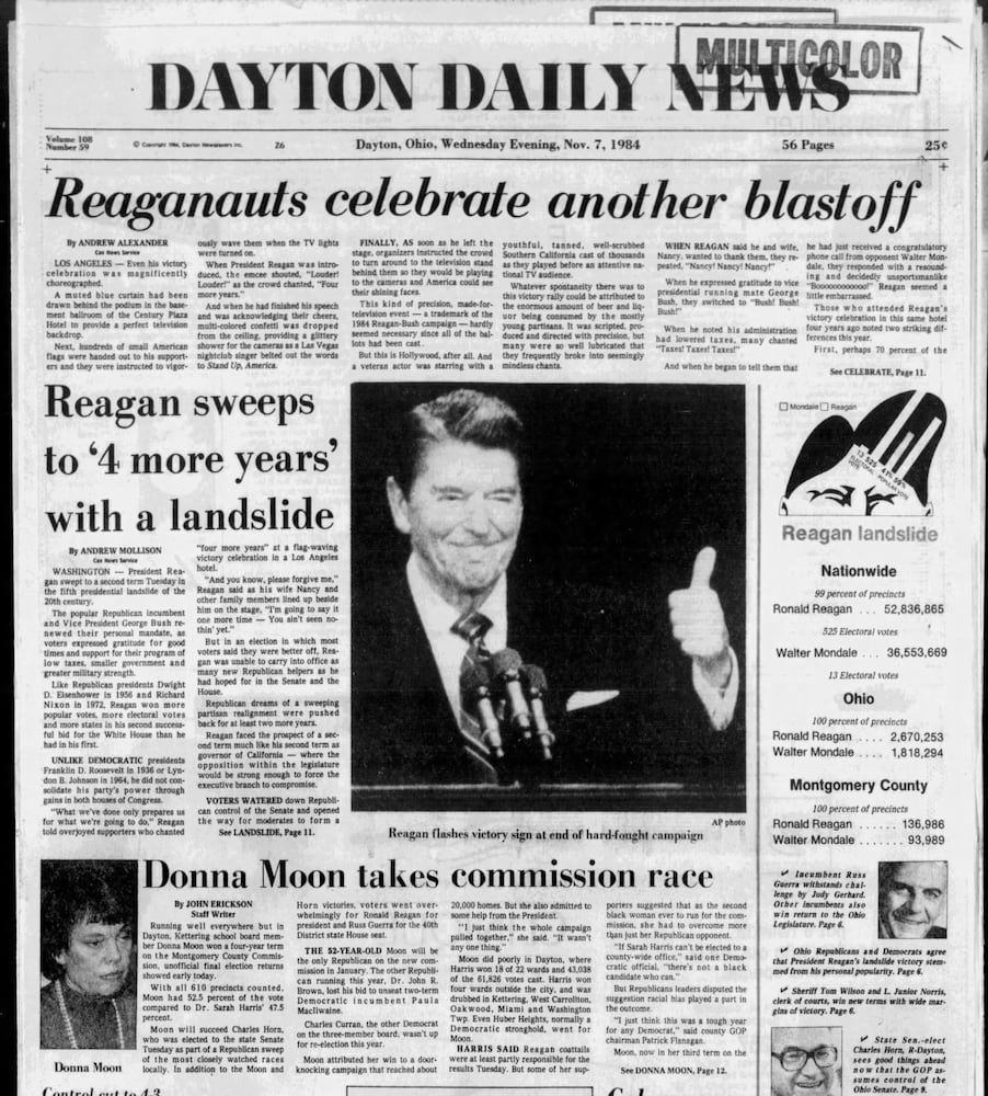 Election results front pages