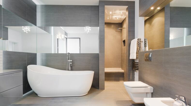 Faux wood flooring and high-tech, water-saving fixtures are in high demand. (Katarzyna Bialasiewicz/Dreamstime/TNS)