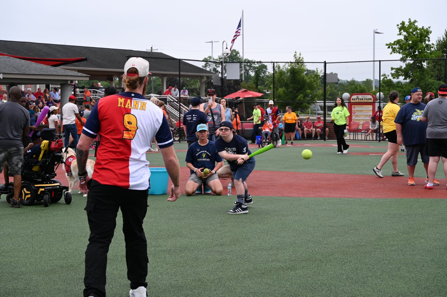 Savannah Bananas make a surprise visit to Nuxhall Miracle League in Fairfield