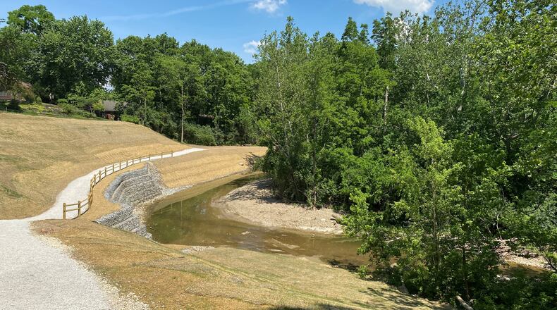 A connector path to a 3.2-mile trail in the 189-acre Grant Park shared by Washington Twp. and Centerville is now open after a two-year shutdown due to safety issues. CONTRIBUTED