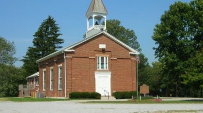 Historical marker for Union Meeting House Organized in 1807 / Union Seminary Organized in 1809, in Xenia, Greene County. Photos: Source: RemarkableOhio.org