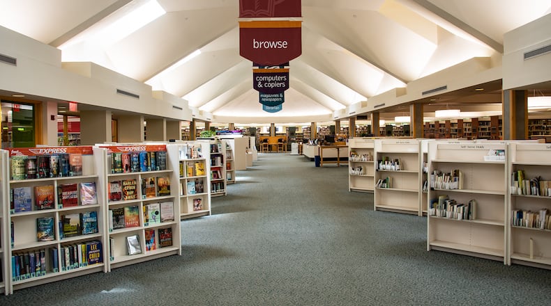 The interior of Washington-Centerville Public Library's Centerville branch at 111 W. Spring Valley Road. The library, which opened in 1995, is set to undergo its first renovation starting in March. CONTRIBUTED