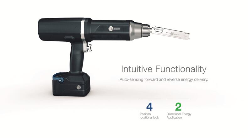 A Medical Enterprises ME 1000, which is used in orthopaedic surgeries.