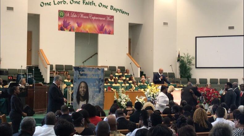 Thomas McNichols was celebrated at a funeral service Monday at St. Luke Baptist Church. STAFF PHOTO