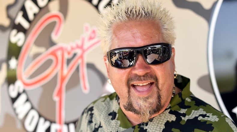Guy Fieri attends the 2019 Stagecoach Festival at Empire Polo Field on April 26, 2019, in Indio, California. Guy Fieri’s ‘Flavortown Kitchen’ is now open at The Greene in Beavercreek, operating as a delivery-only establishment. Matt Winkelmeyer/Getty Images for Stagecoach