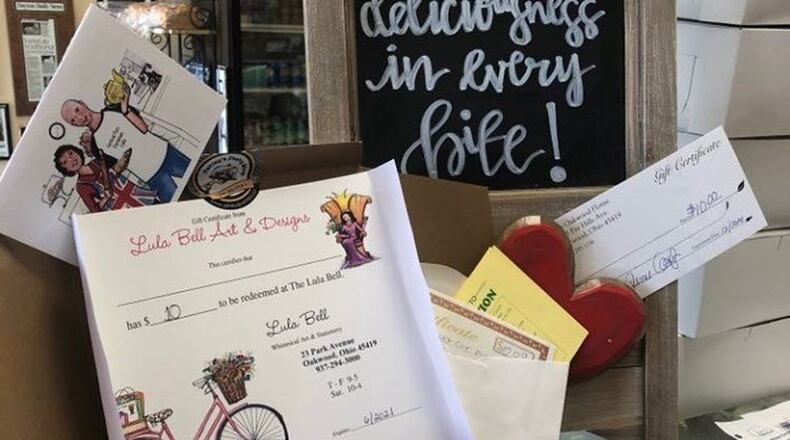 A basket arranged by Ashley’s Pastry Shop in Oakwood for National Donut Day on June 5. CONTRIBUTED