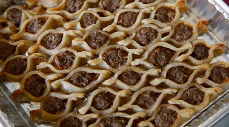 A detail shot of a dish of Sini-Monta at The Monta Factory. (Allen J. Schaben/Los Angeles Times/TNS)