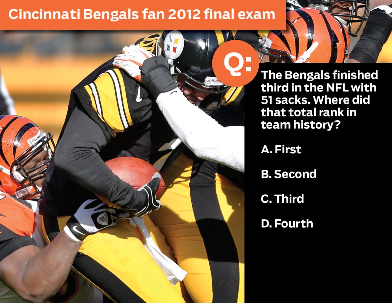 Cincinnati Bengals fan 2012 final exam: