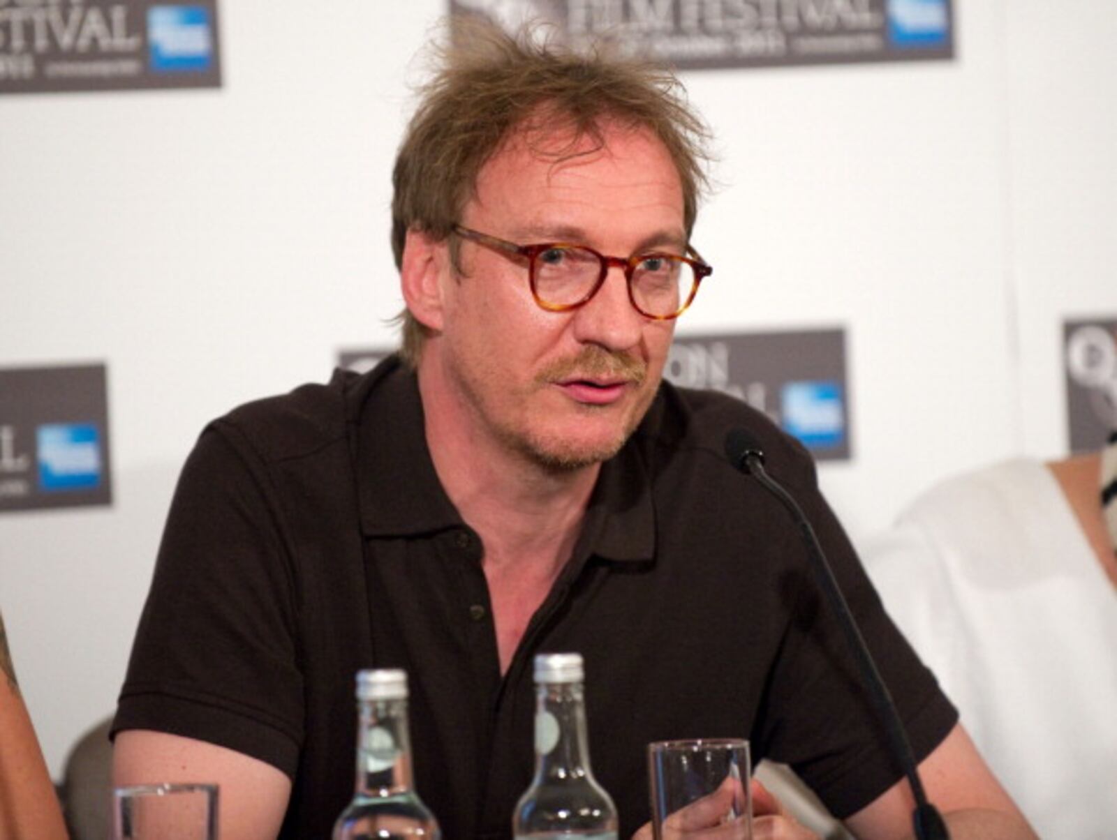 LONDON, ENGLAND - OCTOBER 25:  David Thewlis attends a Press Conference for 'Anonymous' during The 55th BFI London Film Festival at Claridges Hotel on October 25, 2011 in London, United Kingdom. (Photo by Samir Hussein/Getty Images For The BFI)