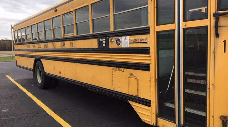 Benjamin Logan High School bus. JENNA LAWSON/STAFF.