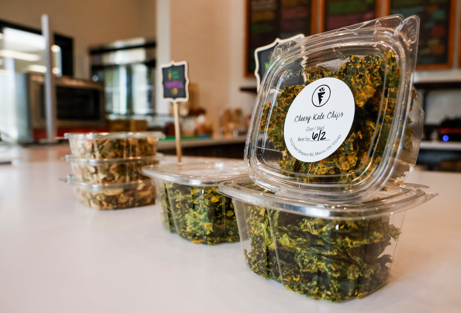 Green Farm Juicery is open on Tyler's Corner Place in West Chester Township. The location serves superfood smoothies, smoothie bowls, organic cold-pressed juices, wellness shots and more. NICK GRAHAM/STAFF
