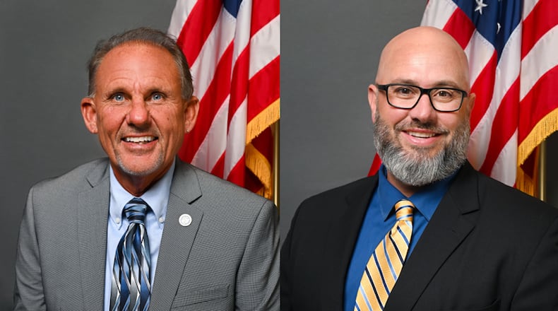Brookville Mayor Chuck Letner (left) and Vice Mayor James Zimmerlin