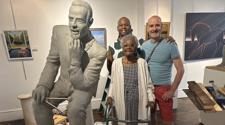 Urbana artist Mike Major has sculpted a statue of late Springfield music legend Johnny Lytle, viewed by Lytle's family members last summer. A fundraising campaign is going on to raise $50-55,000 to finish the statue that will go in front of the Clark State Performing Arts Center.