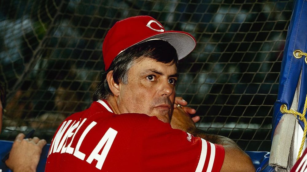 Lou Piniella of the Cincinnati Reds. (Photo by Rick Stewart/Getty Images)