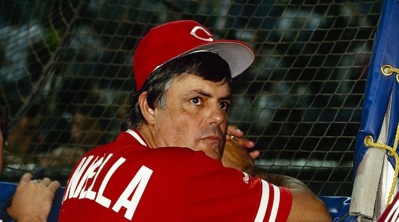 Lou Piniella of the Cincinnati Reds. (Photo by Rick Stewart/Getty Images)